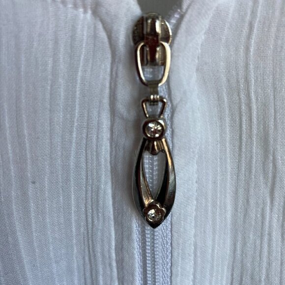 NAKISH BOHEMIAN BEACHY HOODIE JACKET SHEER/WHITE - SIZE Large- - Picture 14 of 15